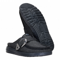 Wendy Slip Buckle Denim  Black