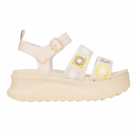 Delray Buckle Cottage Crochet  Egret / Lavender / Muti