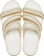 CROCS BOCA MEDALLION STRP WDG W  Vanilla