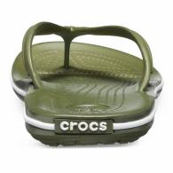 Crocband Flip Army Green / White