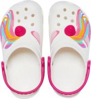 CROCS FL CLASSIC IAM UNICORN CLOG KIDS  WHITE