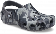 Crocs Classic Camo Kids Clog Black/grey